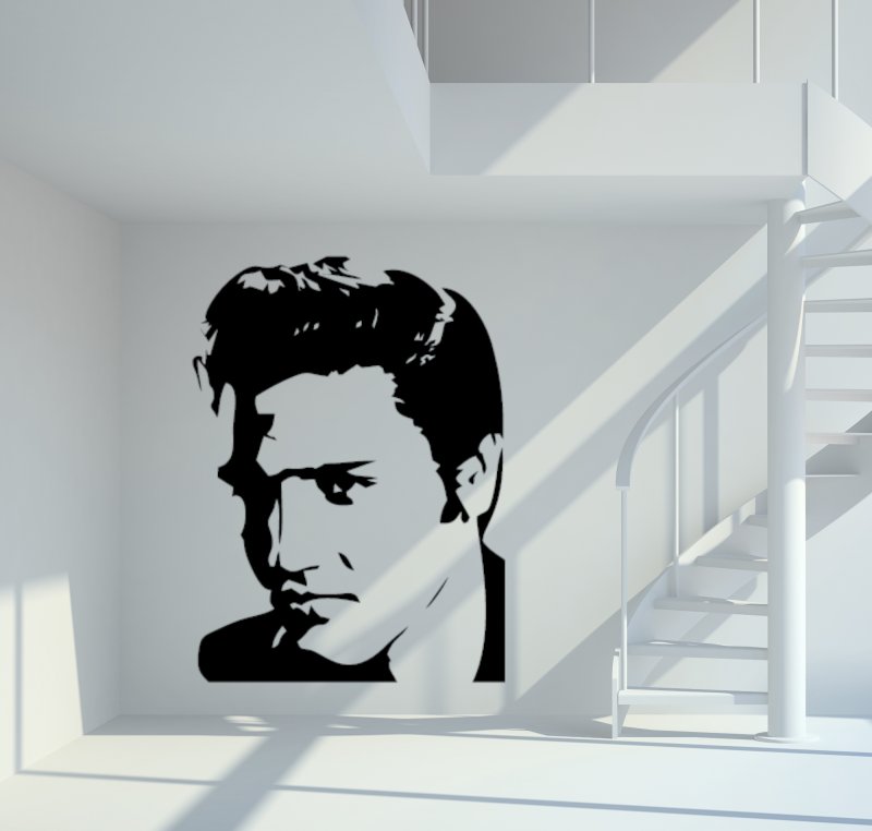 46086 Elvis Wandtattoo